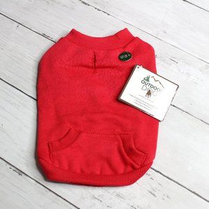 Outdoor Puppy Dog Red Sweatshirt Jacket Size XS Winter Coat